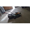 Lawnmower one wheel off