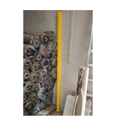 yellow shelf beam one side cut