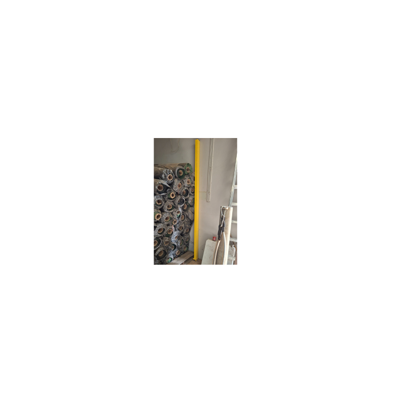 yellow shelf beam one side cut