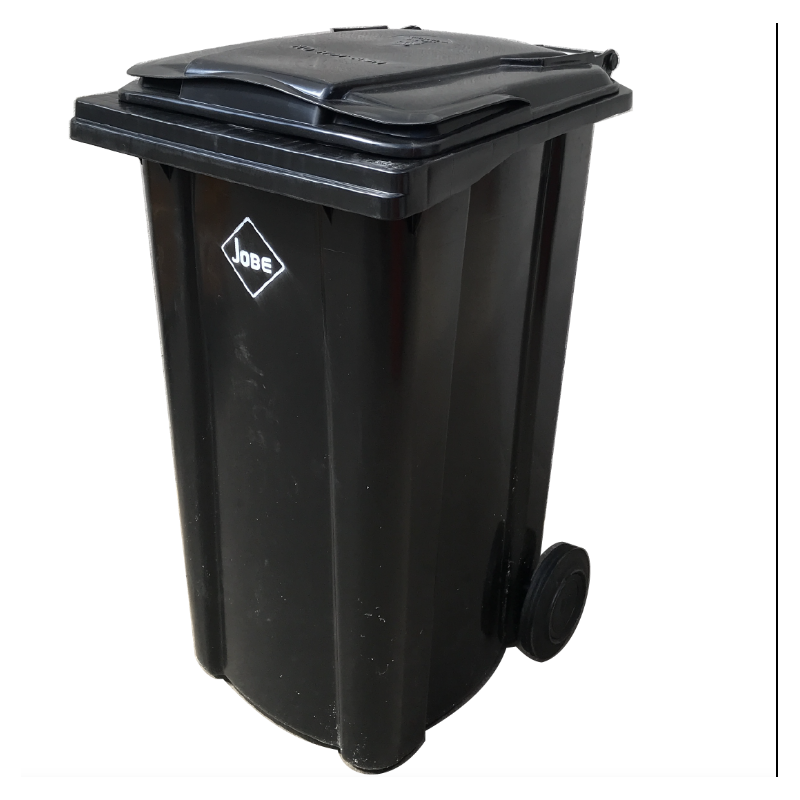 Wheelie Recycle Garden Refuse Bin Black