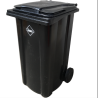 Wheelie Recycle Garden Refuse Bin Black